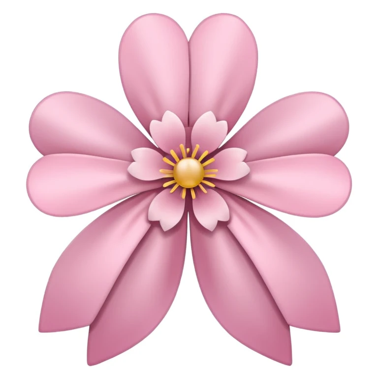 sakura flower with a pink ribbon emoji