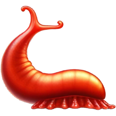red slug emoji