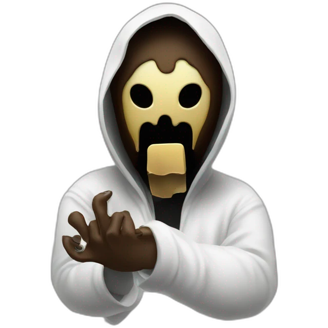 Ghostface with manicure emoji