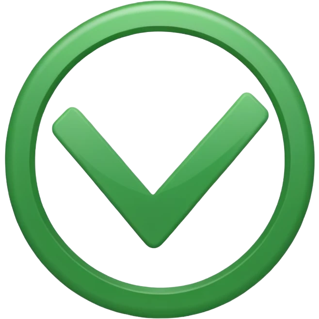 check mark inside a circle emoji