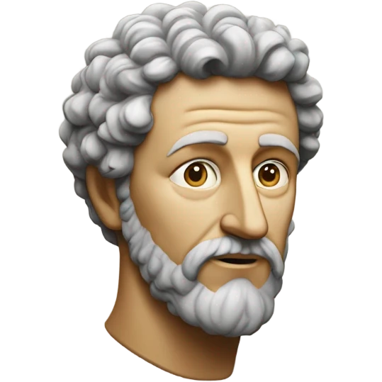 Marcus Aurelius slight smile emoji