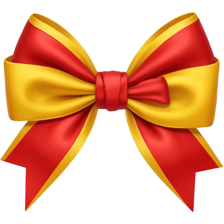 🎀+red=yellow emoji