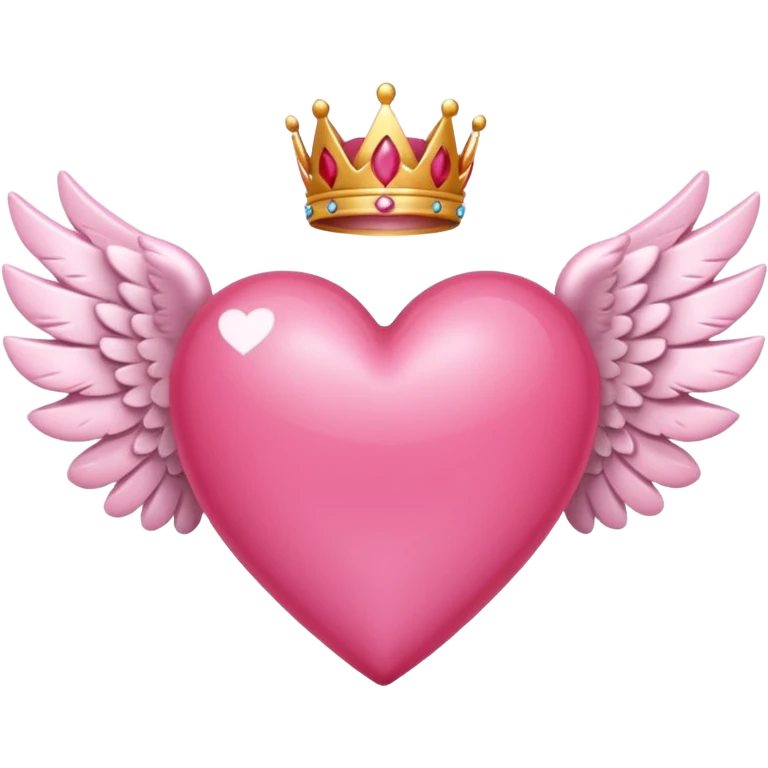 Haz un corazón de este color 💖 con estas alas 🪽 emoji