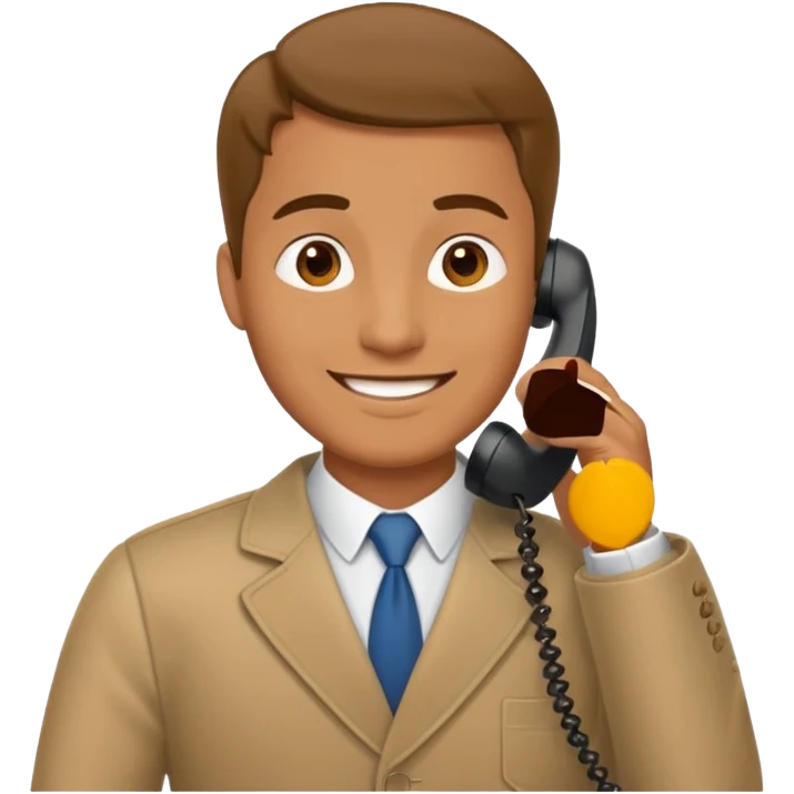 a man talking on phon  emoji