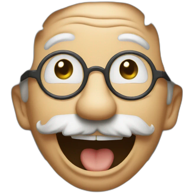 Einstein laughs  emoji