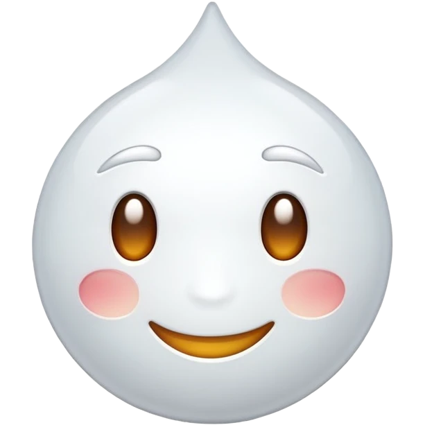 gota branca emoji