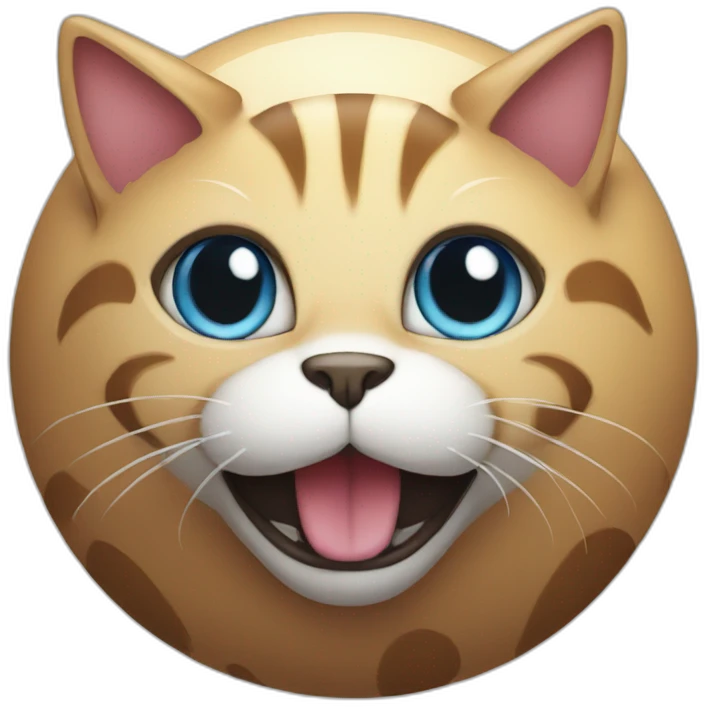 cat with a ball emoji