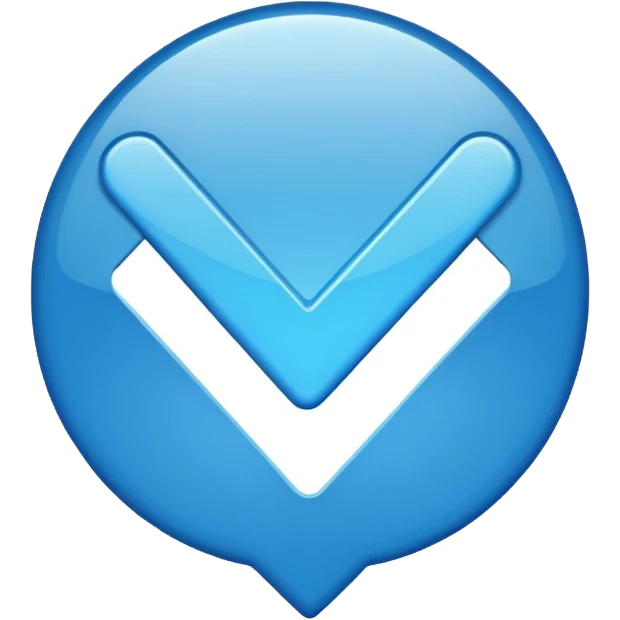 blue checkmark emoji