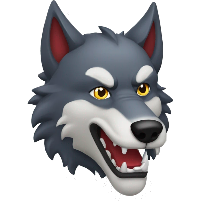  Evil Wolf stamp of approval emoji