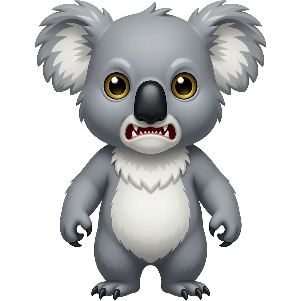 Evil Murderous koala emoji