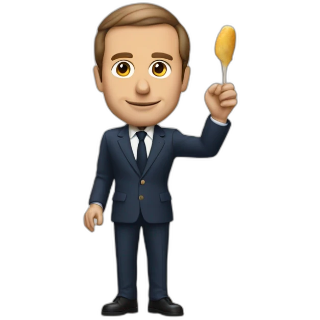 Macron serre la main de Poutine emoji