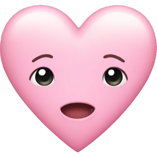 pink pastel heart emoji