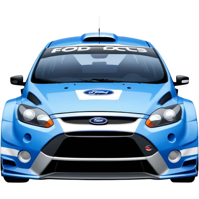 Ford Focus RS WRC best view with some cool grafics emoji