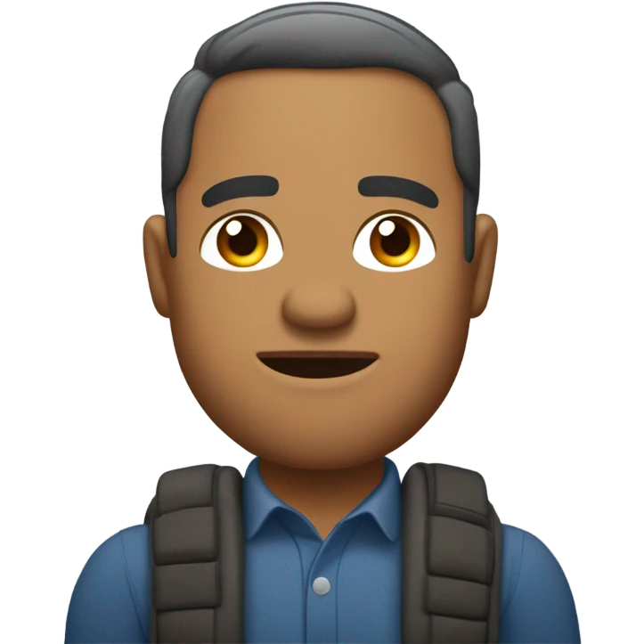 Cara de hombre mayor estilo emoji emoji
