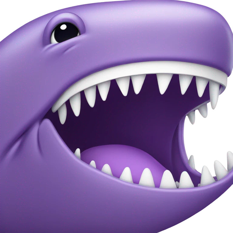 purple whale front with open mouth emoji