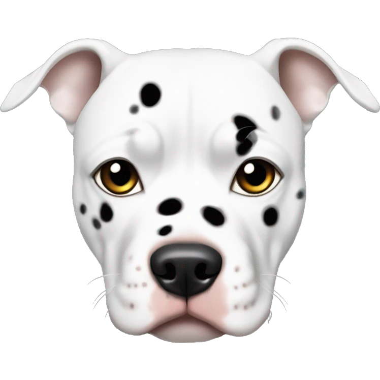 white with black spots pitbull emoji