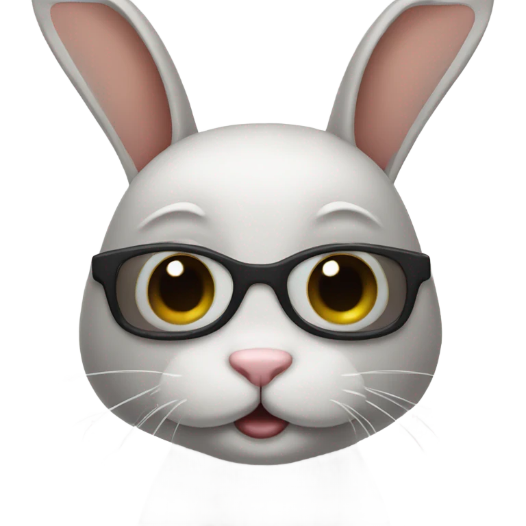 Blind bunny emoji