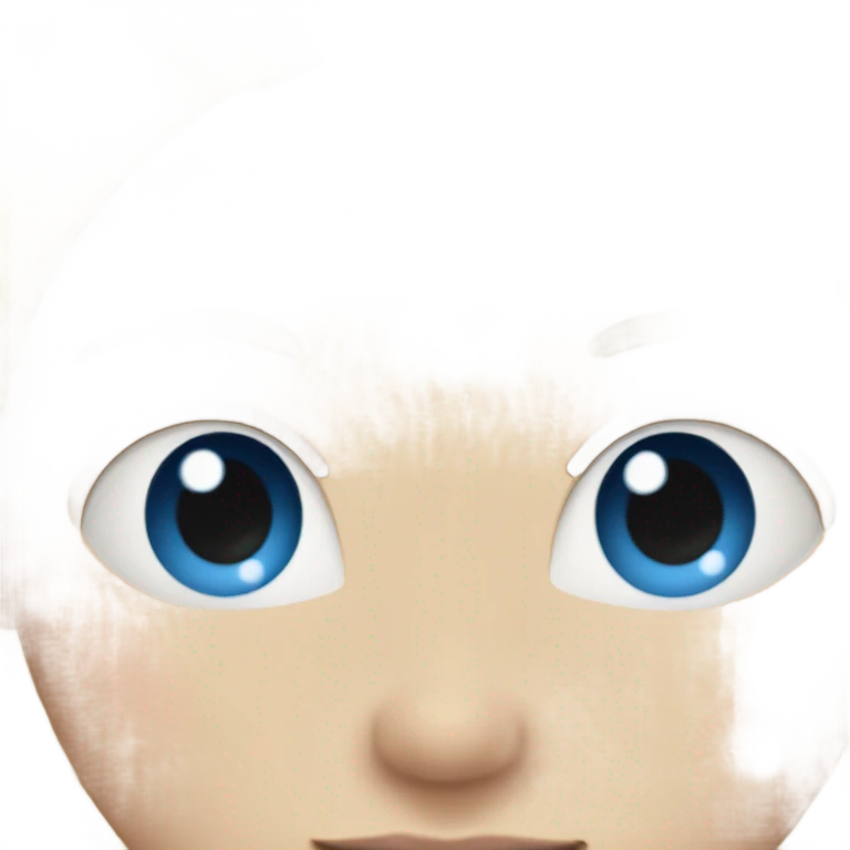 Long Blonde hair with blue eyes girl emoji