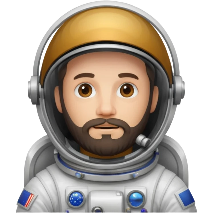 bearded astronout emoji
