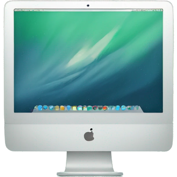 Mint green iMac  emoji