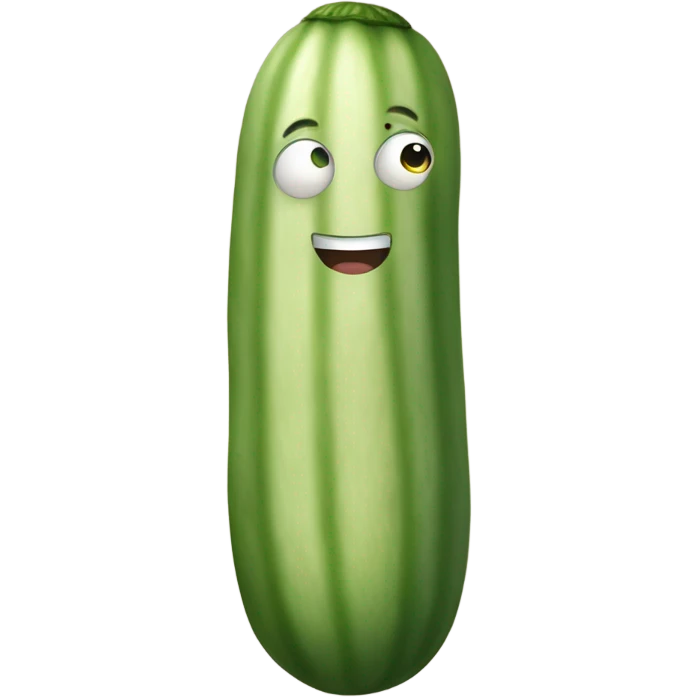 skin-colored cucumber emoji