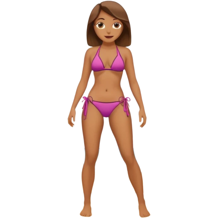 MUJER CUERPO COMPLETO EN LA PLAYA emoji