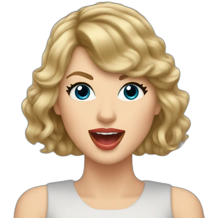 Taylor Swift singing emoji