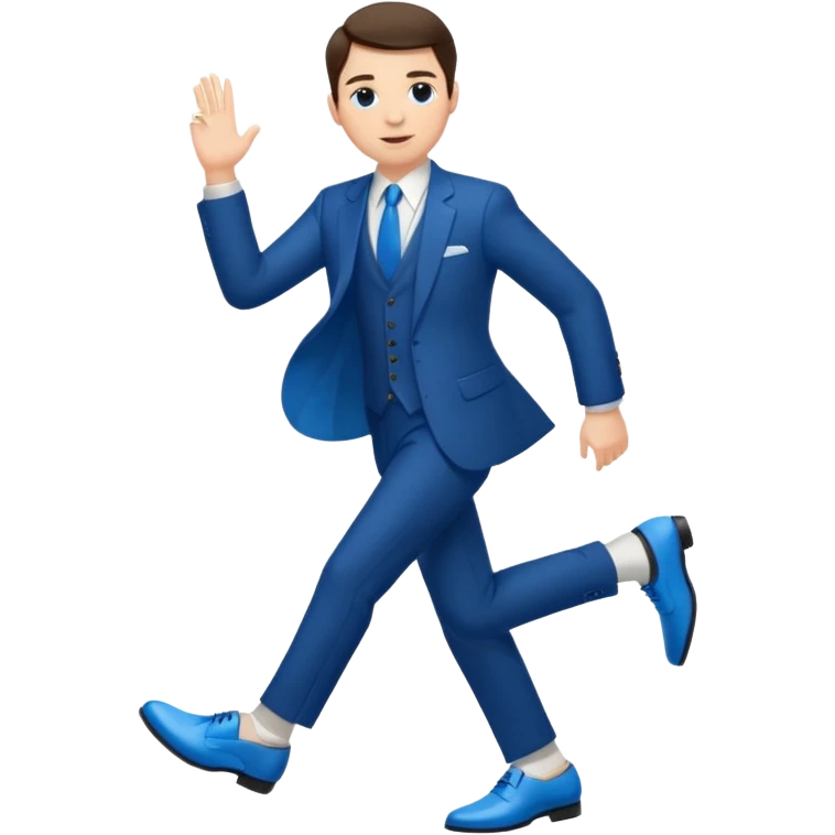 Stark with blue shoes  emoji