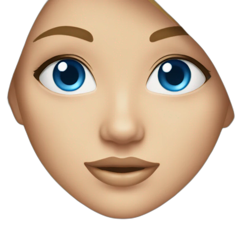 Blonde girl blue eyes wearing bikini emoji