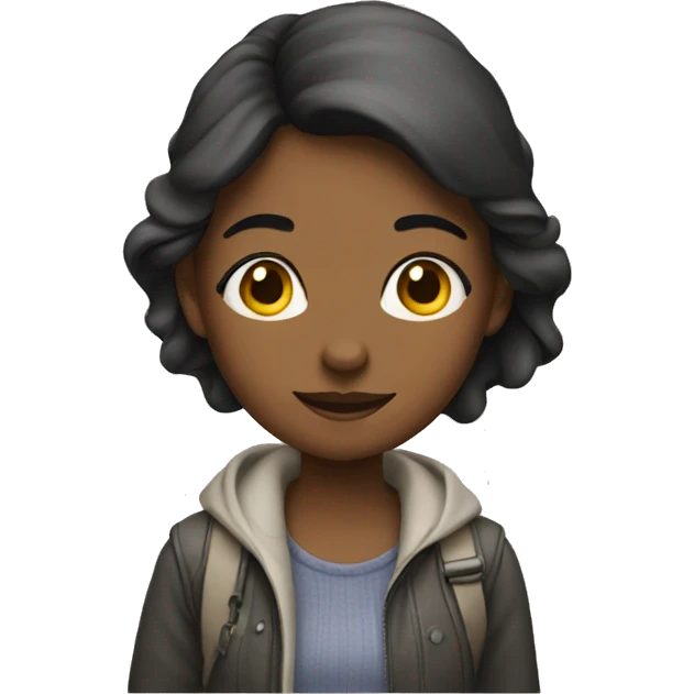Girl walking down the street  emoji