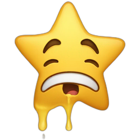 Star crying emoji