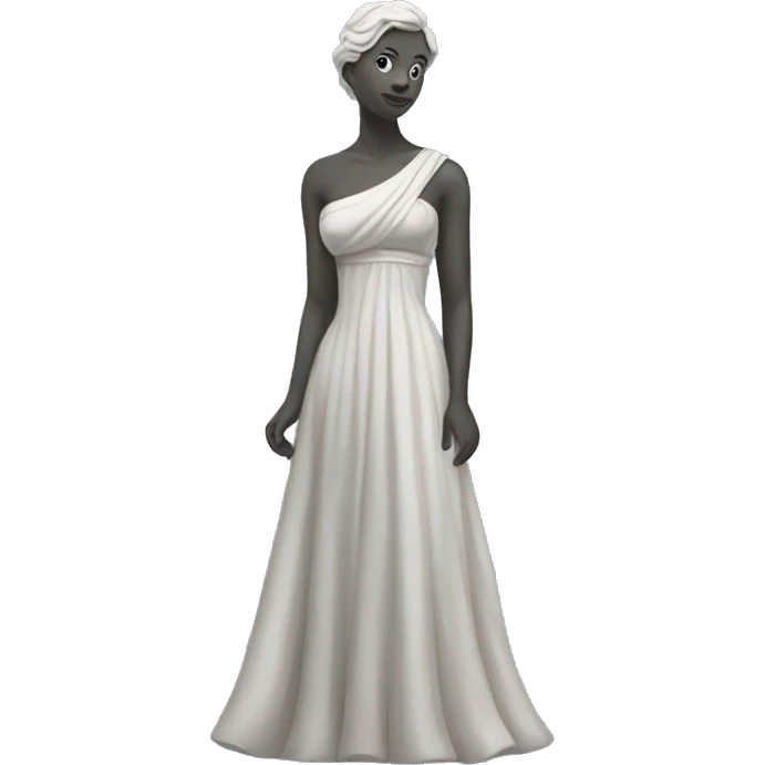 statue with dress emoji