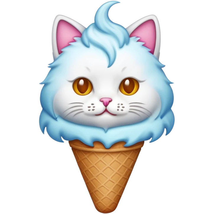 Cat ice cream emoji emoji