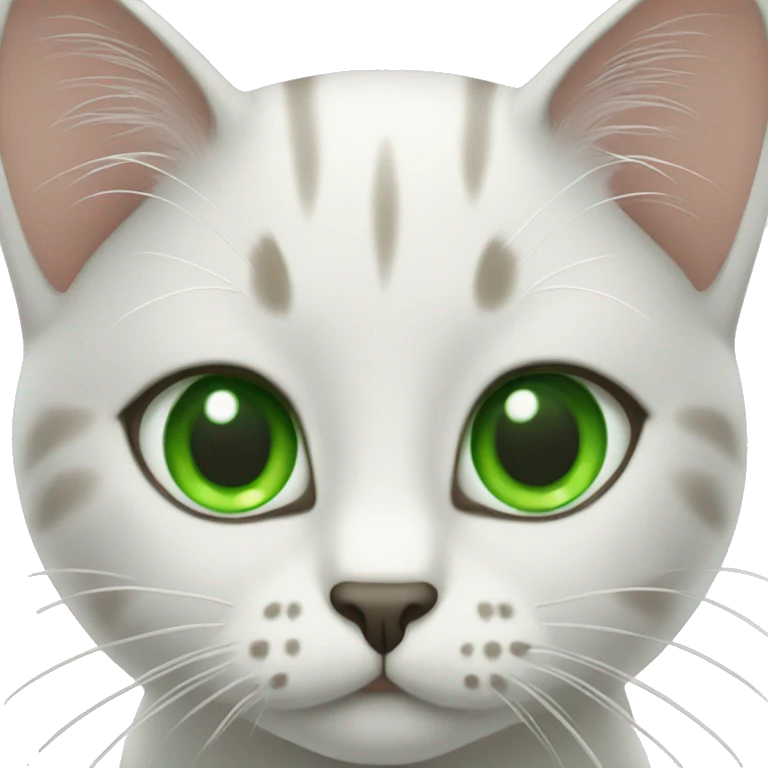 Cat with green eyes  emoji