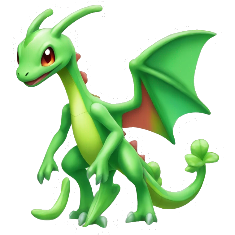 Full body shiny Flygon-grovyle emoji