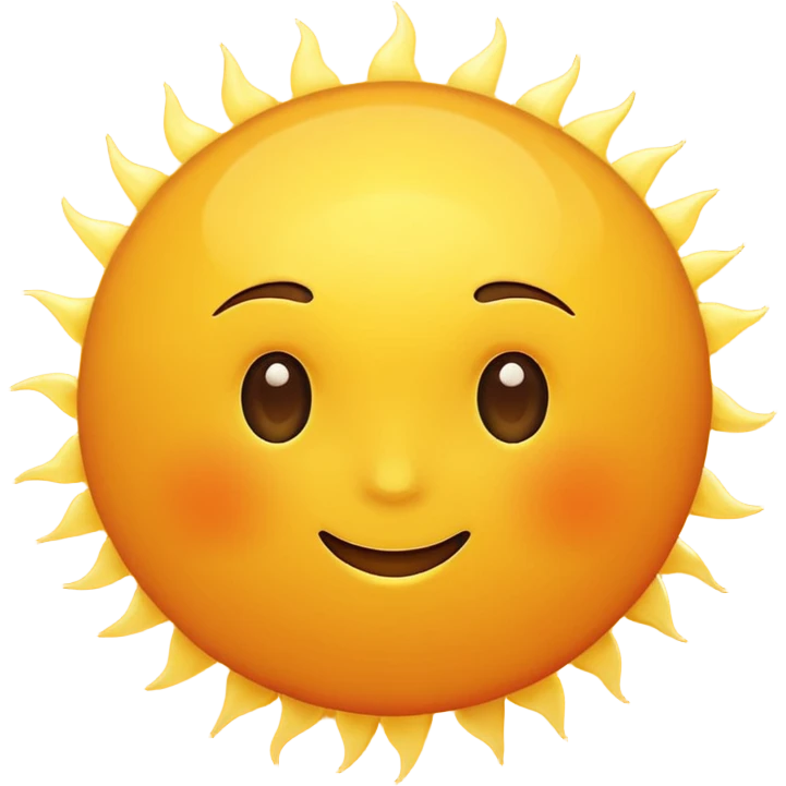 yellow sun emoji
