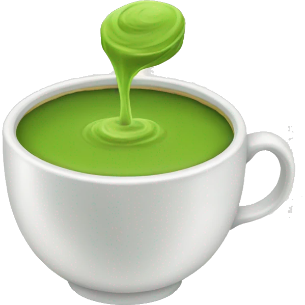 Cup of matcha emoji