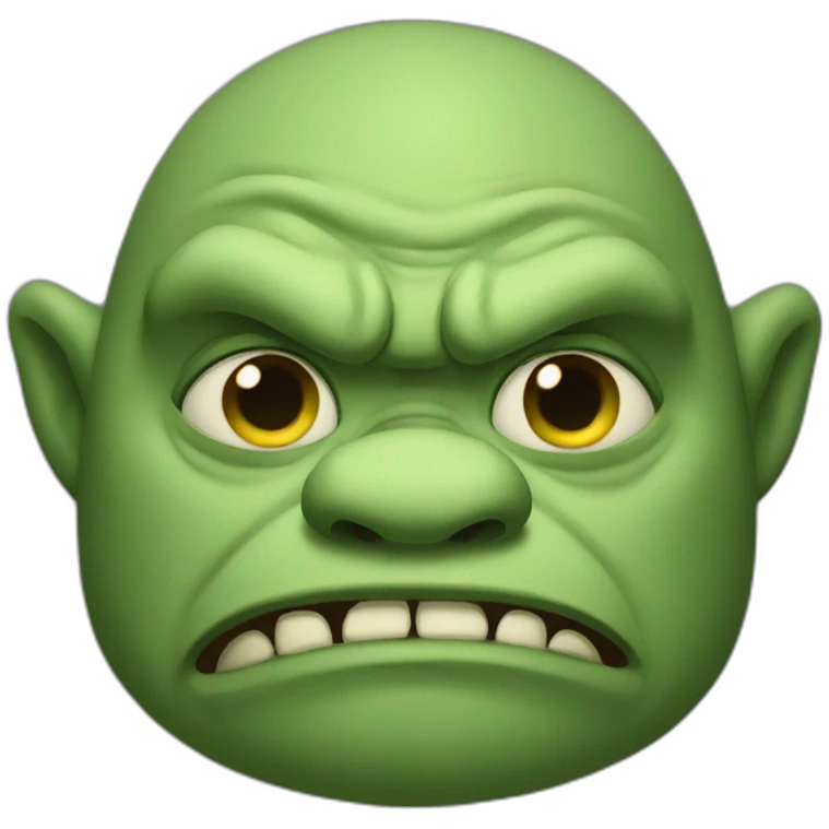 sad ogre emoji