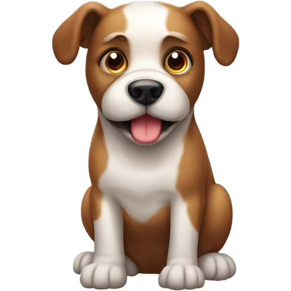 Pooping dog emoji