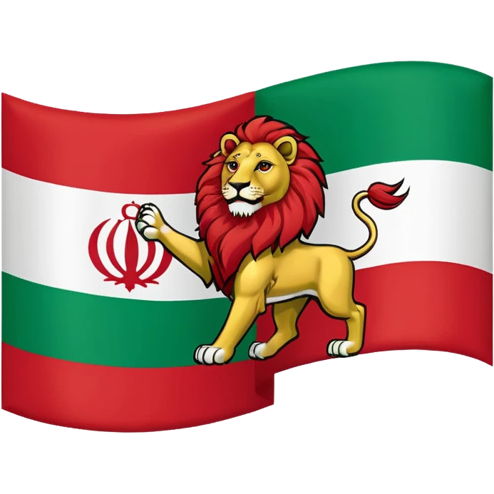 Old iran flag emoji emoji