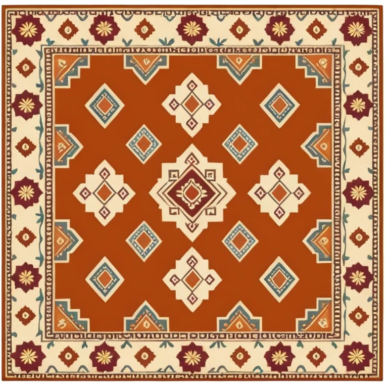 Indian middle-eastern vintage floor carpet emoji
