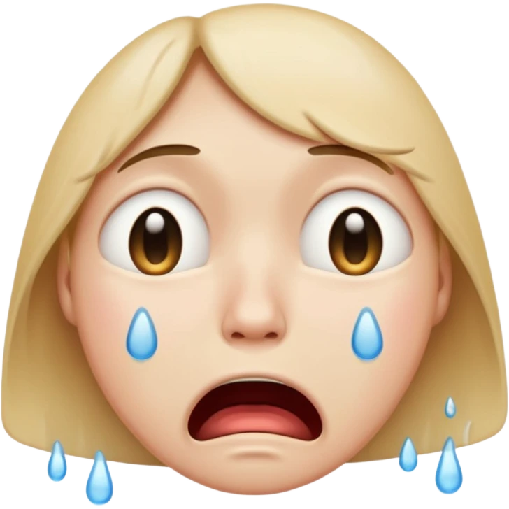 crying face emoji, expressive and clear emoji