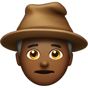 Man with a poop hat emoji