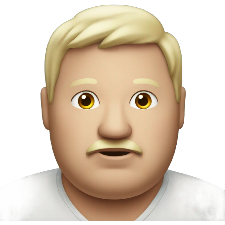 an obese man emoji