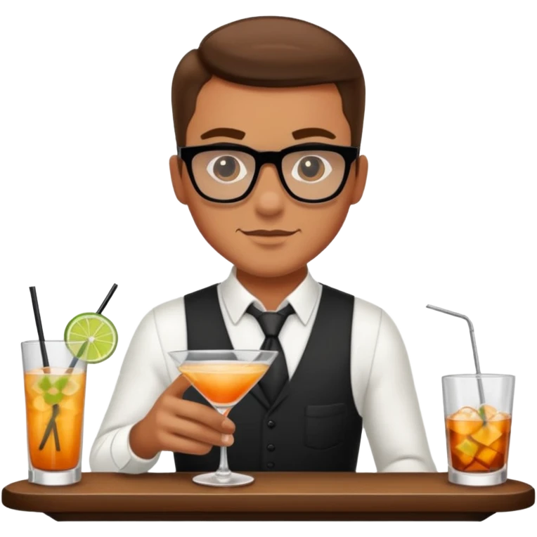 bartender mixing drinks emoji