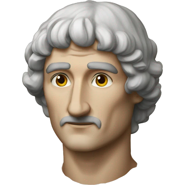 Dante Alighieri corona d’alloro e naso sporgente emoji