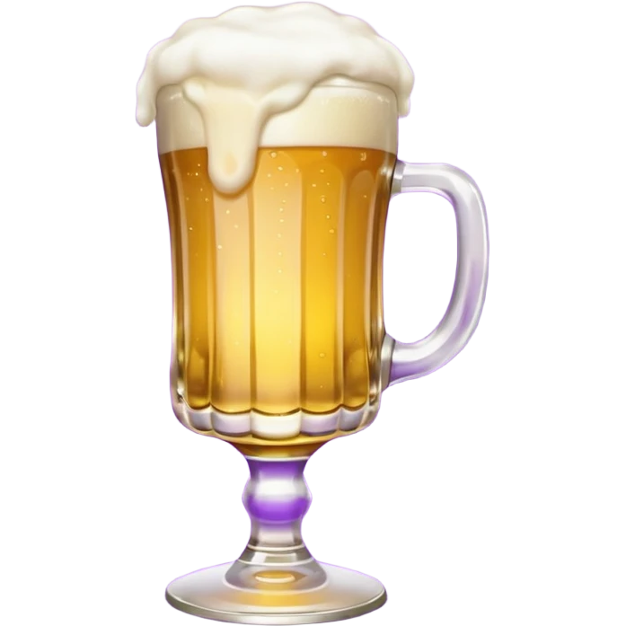 beer white and purple emoji