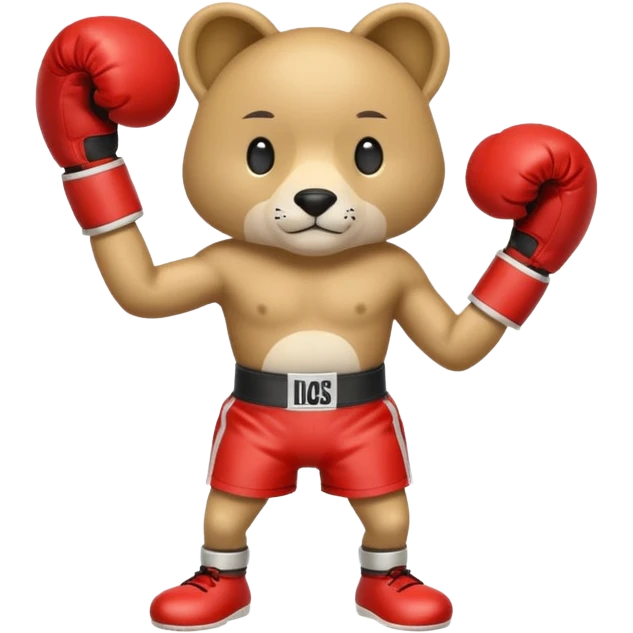 Animal with boxing gloves full body emoji