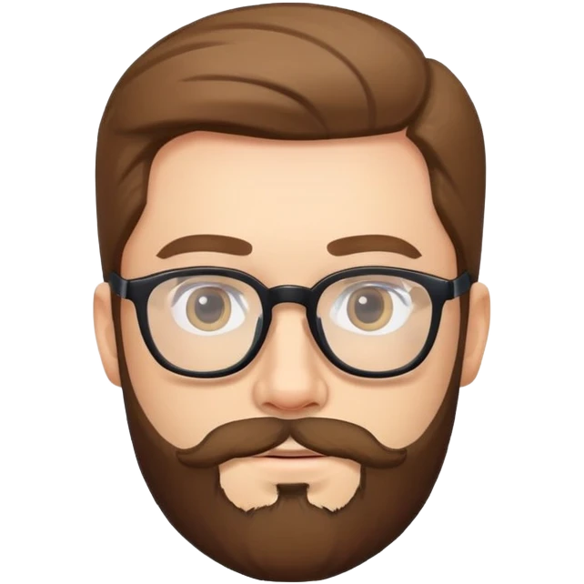 man with glasses and a beard emoji