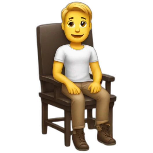 sitting on a chair emoji